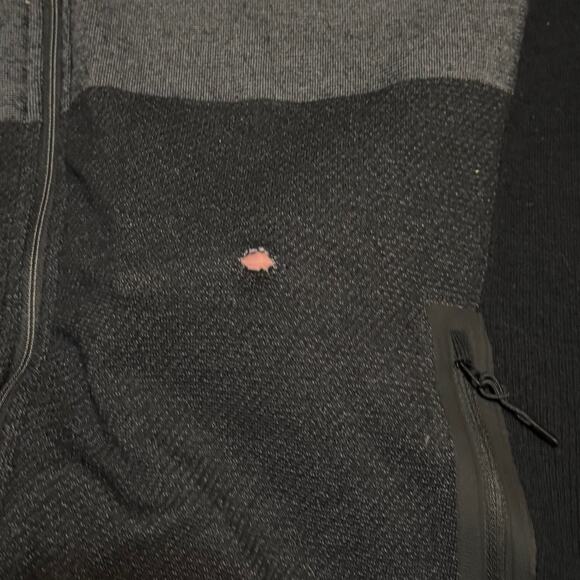 Smartwool Men's Intraknit Merino Fleece Full Zip Hoodie Size XL Black/Gray - Picture 7 of 9